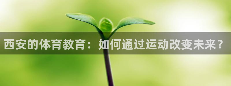 熊猫体育免费下载：西安的体育教育：如何通过运动改变未来？